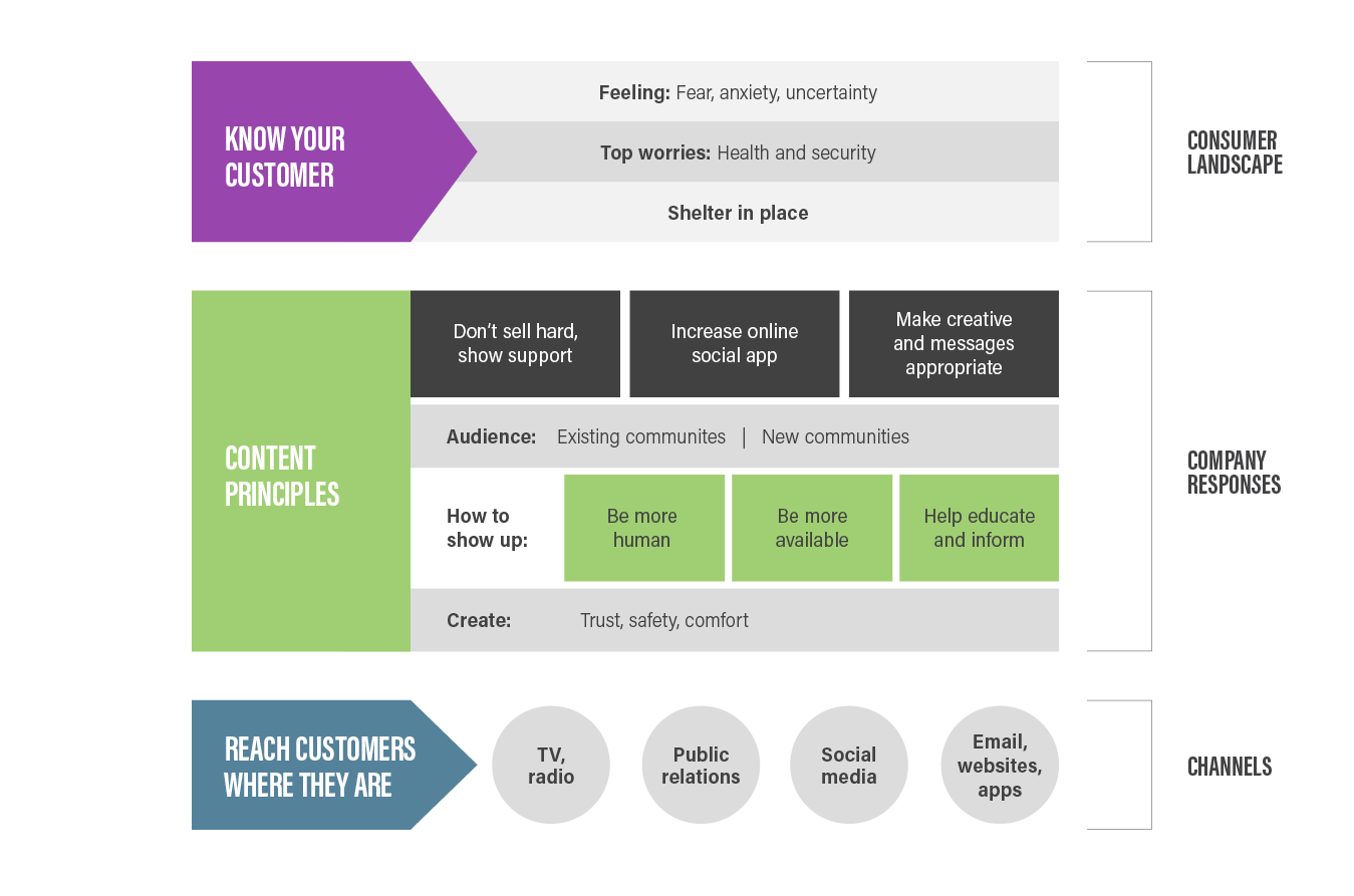 CMD content structure: consumer landscape, company responses, channels